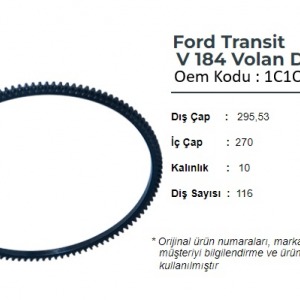 VOLANT DİŞLİSİ TRANSİT