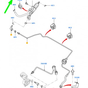 V347 155PS DEBRİYAJ MERKEZ HORTUMU 